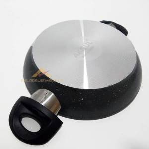 Ezme Alüminyum Granit Döküm Çift Kulp Tava 22cm