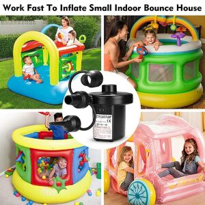 Çok Amaçlı Elektrikli Hava Pompası Raft Oyuncak Nozullu Hızlı Doldurma Şişirme Söndürücü 110-240V Hava Yatağı Yüzme Havuzu