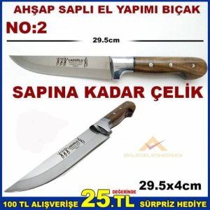 Sürmene El Yapımı Çekiç Dövme Kurban Bıçağı No 2