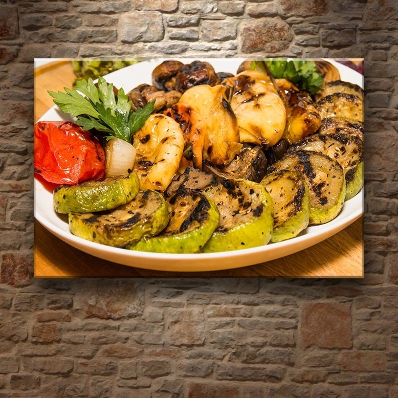 ET-SEBZE KEBAP 7 değişen ölçü ORİJİNAL KANVAS TABLO