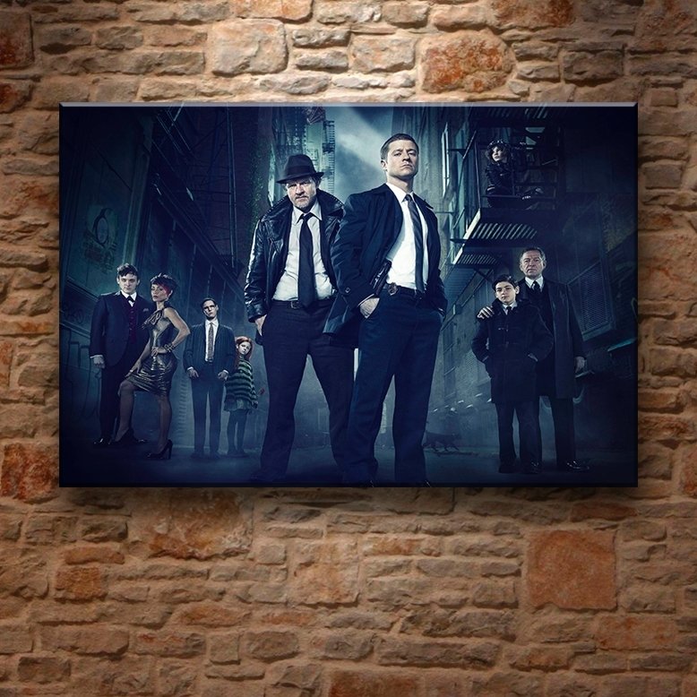 GOTHAM-KARANLIKSOKAK 7 değişen ölçü ORİJİNAL KANVAS TABLO