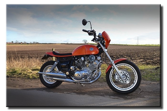 YAMAHA VİRAGO CHOPPER 6 değişen ölçü ORİJİNAL KANVAS TABLO