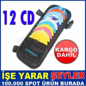 12 CD DVD ÇANTA BLUE RAY OTO GÜNEŞLİK ÇANTA