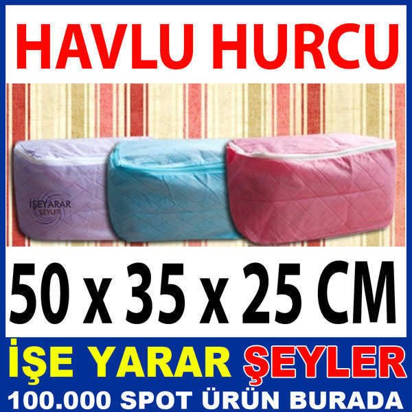 SANDIK TİPİ GENİŞ BOHÇA HAVLU SAKLAMA HURCU-1