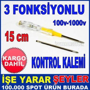 3 FONKSİYONLU YILDIZ - DÜZ KONTROL KALEMİ KD
