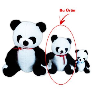 Sevgililer Gününe Özel Orta Boy 48cm Oturan Peluş Panda Oyuncak