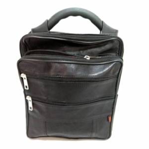 5 Bölmeli Hakiki Deri Erkek Askılı El Çantası