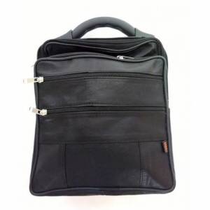 5 Bölmeli Hakiki Deri Erkek Askılı El Çantası