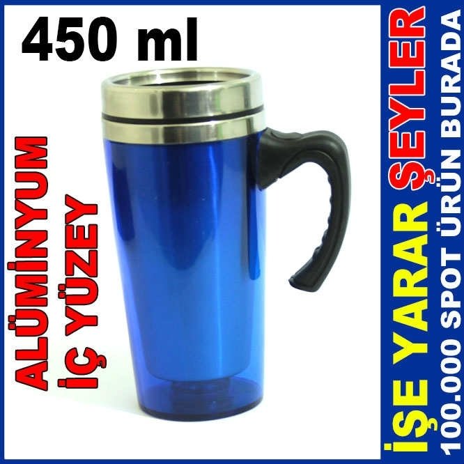 450 ml ALÜMİNYUM HAZNE KAPAKLI TERMOS BARDAK