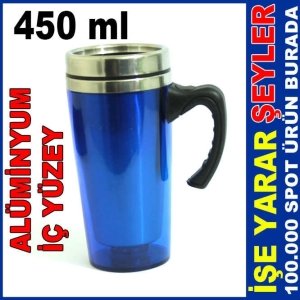 450 ml ALÜMİNYUM HAZNE KAPAKLI TERMOS BARDAK