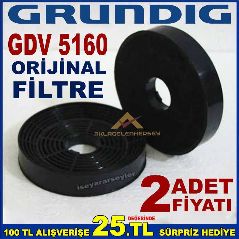 GRUNDIG GDV 5160 ANKASTRE DAVLUMBAZ FİLTRESİ 5160 ASPİRATÖR KARBON FİLTRE