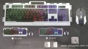 Polygold PG-8016 Oyuncu Işıklı Klavye ve Mouse Seti