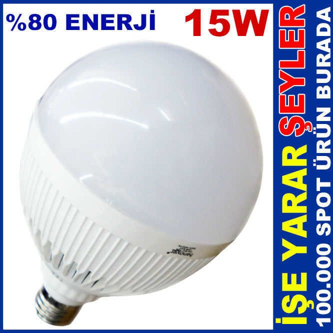 ENERJİ TASARRUFLU 15 WATT BEYAZ LED AMPUL