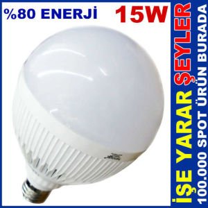 ENERJİ TASARRUFLU 15 WATT BEYAZ LED AMPUL