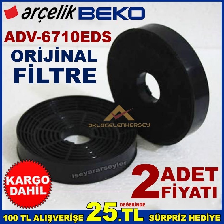 ADV 6710EDS ANKASTRE DAVLUMBAZ FİLTRESİ  ASPİRATÖR KARBON FİLTRE