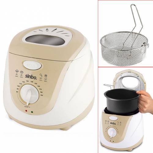 Sinbo SDF-3817 Çıkarılabilir Hazneli Fritöz Şeffaf Pencereli Güç Gösterli Kızartma Makinesi