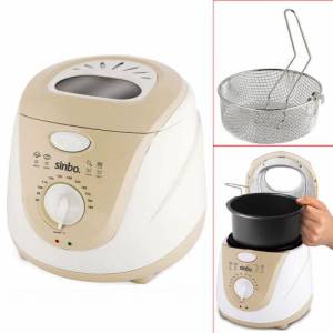 Sinbo SDF-3817 Çıkarılabilir Hazneli Fritöz Şeffaf Pencereli Güç Gösterli Kızartma Makinesi