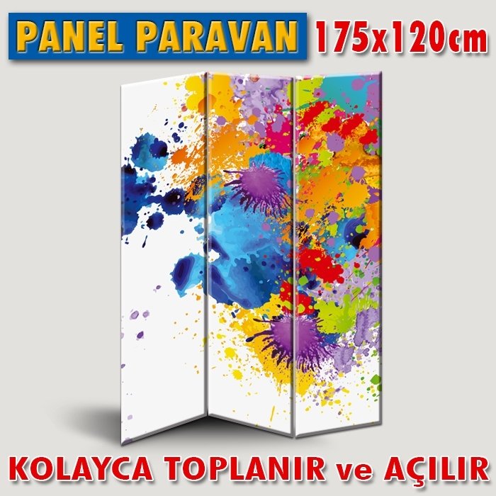GÖRSELLİ KATLANIR PANEL BÖLME SİSTEMİ - RENKLERİN ÖFKESİ