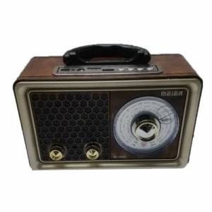 Meier M-150U USB/SD Aux Girişli Bluetoothlu Şarjlı Orta Boy Led Işıklı Radyo Portatif Müzik Kutusu