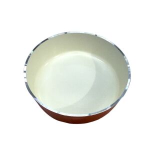 Silikon Dış Yüzey İçi Seramik Petek Tabanlı 24cm Derin Tepsi 4mm Kalınlıkta Alüminyum Yuvarlak Tava