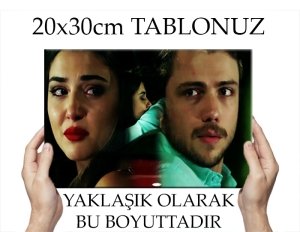 G.K.- ALİ VE SELİN 7 değişen ölçü ORİJİNAL KANVAS TABLO