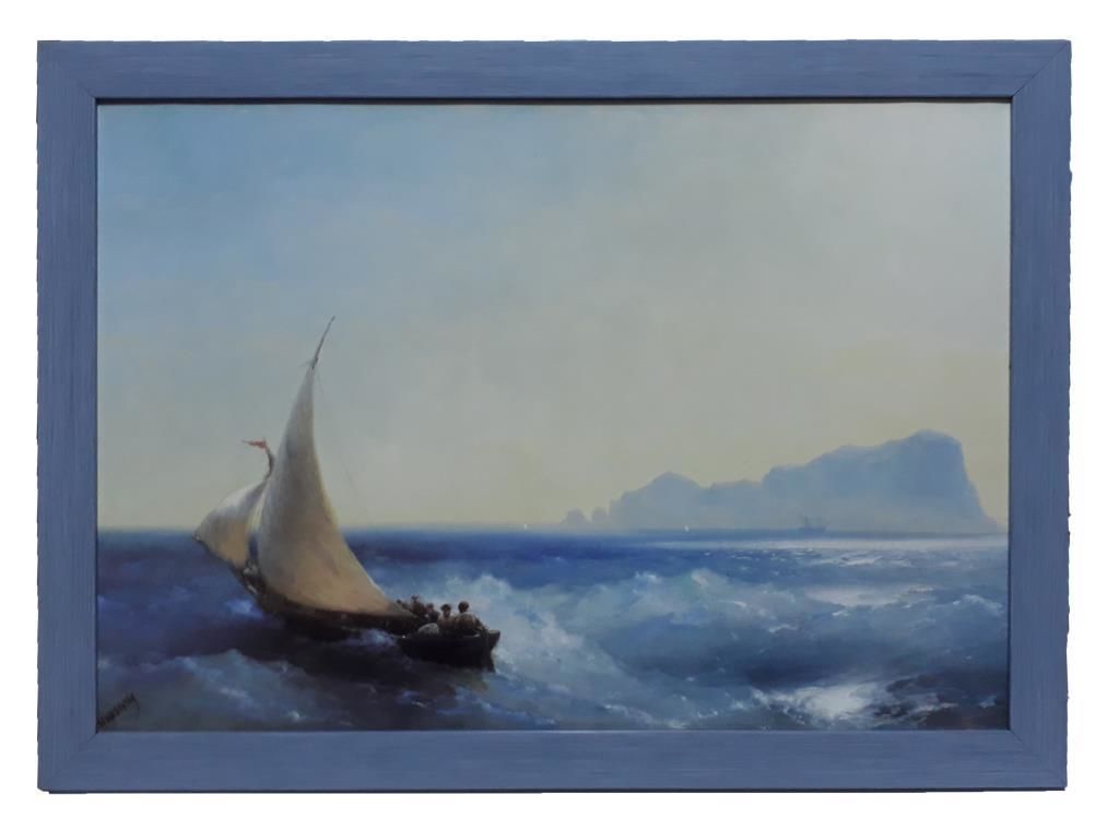 Açık Mavi Renkte 52x39 cm Boyutlarında Ahşap Kaliteli Çerçeve