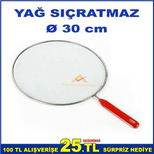 YAĞ SIÇRATMALARINI ÖNLEYEN METAL SAPLI YAĞ SIÇRATMAZ