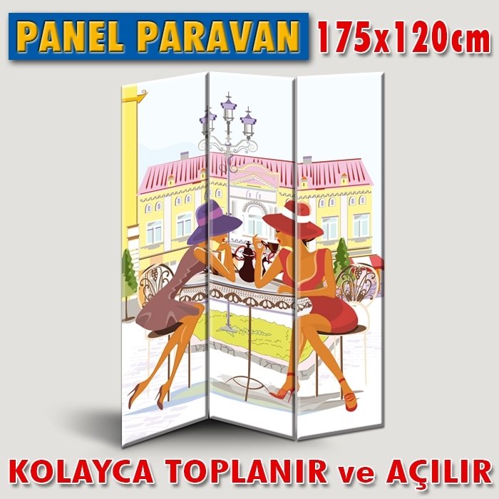 GÖRSELLİ KATLANIR PANEL BÖLME SİSTEMİ - CAFEDEKİ BAYANLAR 2
