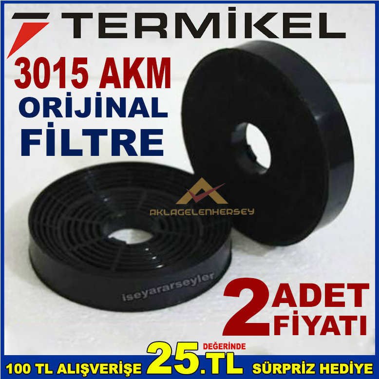 TERMİKEL 3015 AKM ANKASTRE DAVLUMBAZ FİLTRESİ 3015 AKM ASPİRATÖR KARBON FİLTRE