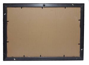 Açık Mavi ve Siyah Renkte 52x39cm Ebatında Ahşap Kaliteli Çerçeve