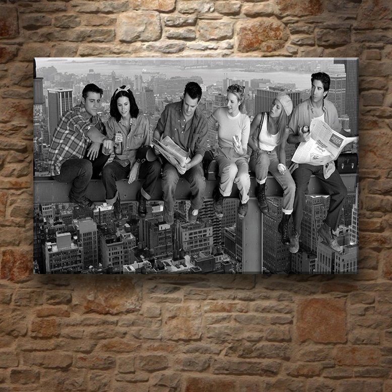 FRIENDS-ESKİ DOSTLAR 7 değişen ölçü ORİJİNAL KANVAS TABLO