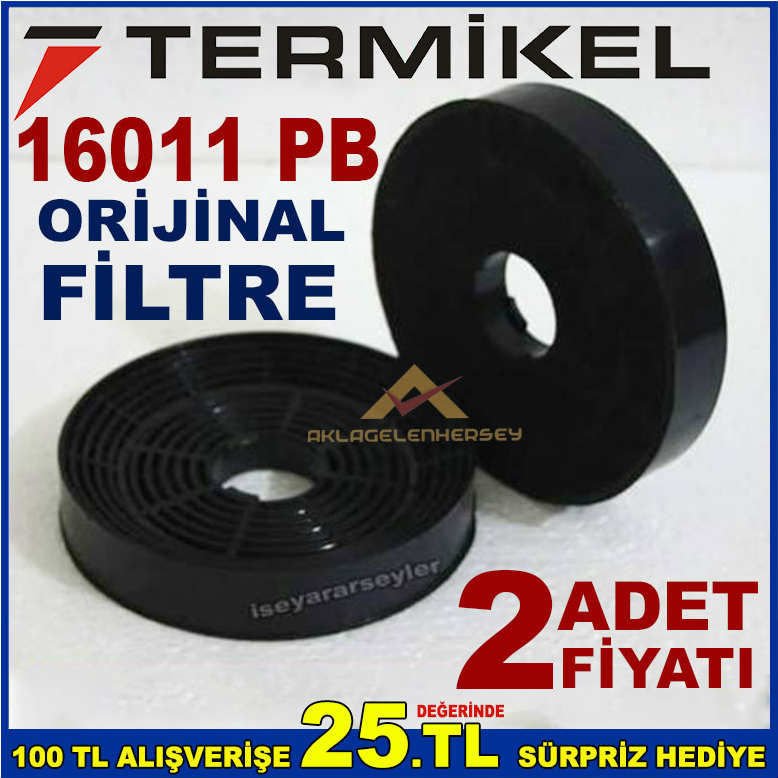 TERMİKEL 16011 PB ANKASTRE DAVLUMBAZ FİLTRESİ 16011 PB ASPİRATÖR KARBON FİLTRE