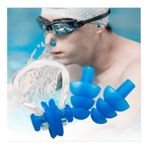 Yüzücüler İçin Havuz Deniz Burun Kulak Tıkaç Tıkacı Seti