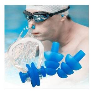 Yüzücüler İçin Havuz Deniz Burun Kulak Tıkaç Tıkacı Seti