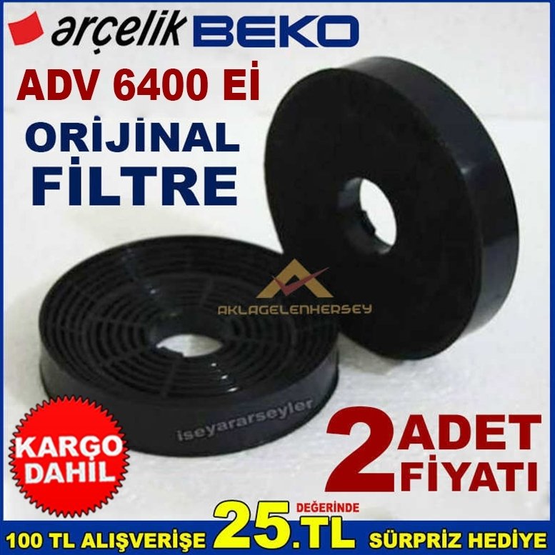ADV 6400 Eİ ANKASTRE DAVLUMBAZ FİLTRESİ 6400 Eİ ASPİRATÖR KARBON