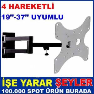 19''-37'' LCD LED TV 4 HAREKETLİ ASKI APARATI