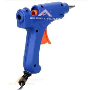 60W Açma Kapama düğmeli Sıcak Silikon Tabancası 10adet 30cm Kalın Silikon Mum Şeffaf Çubuk Hediyeli