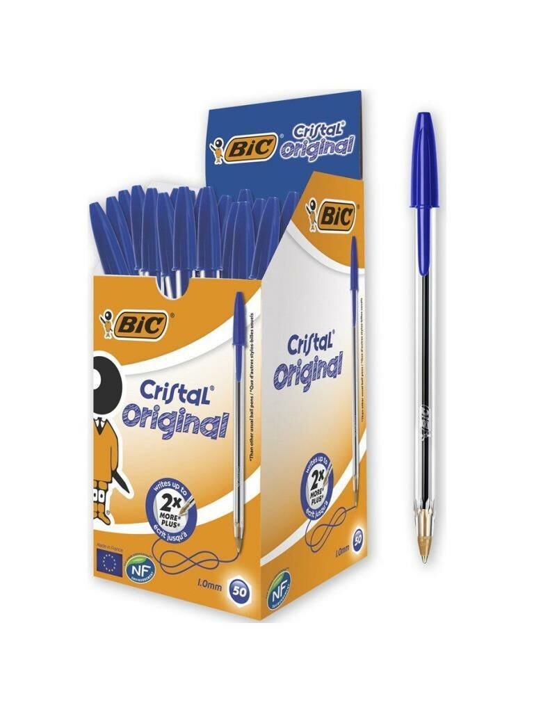 10 adet Made in France Orjinal BiC Cristal Tükenmez Kalem 1mm Kırılmaz Uç Dünyanın En iyi Tükenmezi