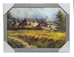 Gri Renkte 52x39cm Ebatında Ahşap Kaliteli Çerçeve