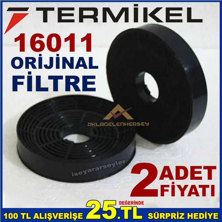 TERMİKEL 16011 ANKASTRE DAVLUMBAZ FİLTRESİ 16011 ASPİRATÖR KARBON FİLTRE