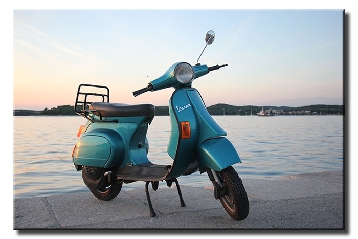 VESPA PK 50 XL 6 değişen ölçü ORİJİNAL KANVAS TABLO