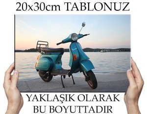 VESPA PK 50 XL 6 değişen ölçü ORİJİNAL KANVAS TABLO