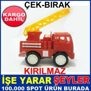 12x15ÇEK BIRAK KIRILMAZ OYUNCAK İTFAİYE ARABA KD