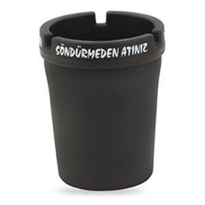 Sigara Dumanını Hapseden Kokusuz Dekoratif Siyah Renkli Küllük