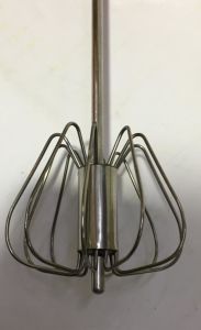 30cm Saplı Elle basmalı Paslanmaz Çelikten Kaliteli Hammaddeden Çırpıcı