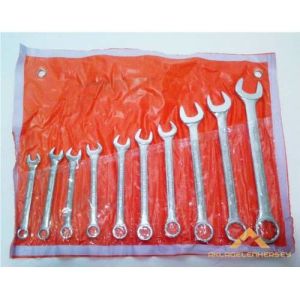 10lu ANAHTAR SETİ AÇIK ve KAPALI YILDIZ KOMBİNE ANAHTAR TAKIMI 2 AĞIZLI 8-22mm ÇELİK ANAHTAR TAKIMI