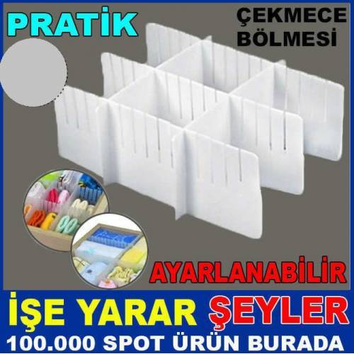 AYARLANIR PLASTİK ÇEKMECE DÜZENLEYİCİ BÖLME