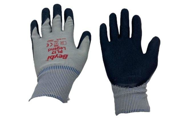 POŞETLİ İŞÇİ ELDİVENİ NO-9L-10XL TIRTIKLI YEŞİL GRİ SİYAH