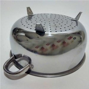 1.KALİTE PASLANMAZ ÇELİK ÇİFT KULPLU SÜZGEÇ MEYVE MAKARNA SÜZGECİ