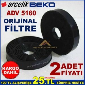 ADV 5160 ANKASTRE DAVLUMBAZ FİLTRESİ 5160 ASPİRATÖR KARBON FİLTRE